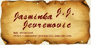 Jasminka Jevremović vizit kartica